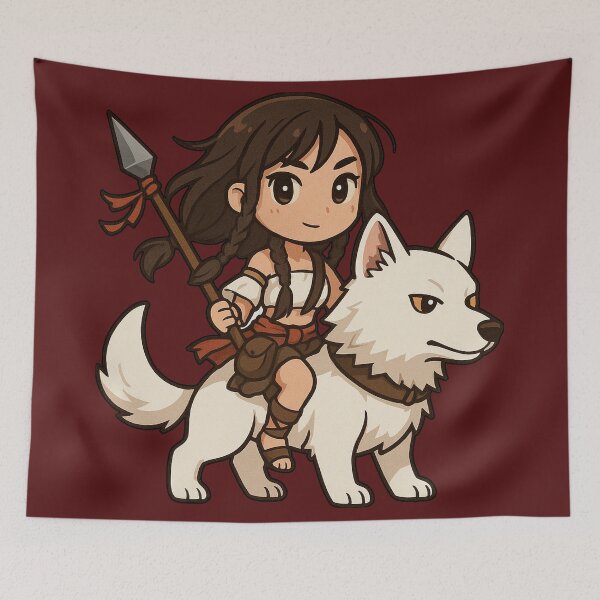 Item preview, Chibi Wolf Guardian Rider designed and sold by ArgentoArt.