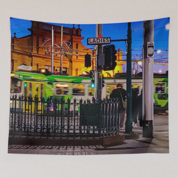 Item preview, Trams at the Queen Victoria Night Market - Melbourne, Victoria, Australia designed and sold by Steven Jodoin.