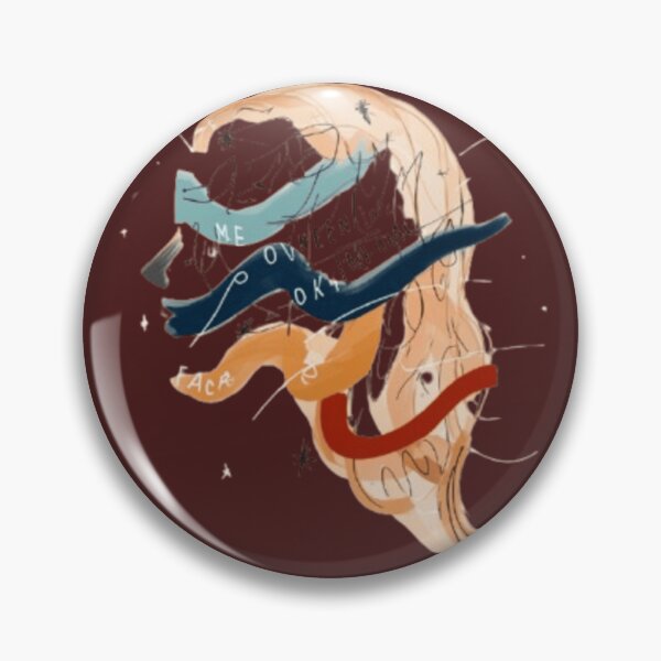 Item preview, Chaotic Mind Waves – Minimal Abstract Head Illustration designed and sold by Cairo-Ink.