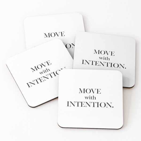 Item preview, Move With Intention – Modern Minimalist Quote designed and sold by Irene Catchmind.