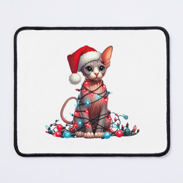 Item preview, Sphynx cat Christmas designed and sold by doodIllustrate.