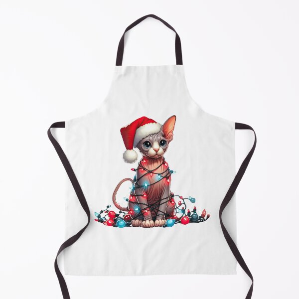 Item preview, Sphynx cat Christmas designed and sold by doodIllustrate.