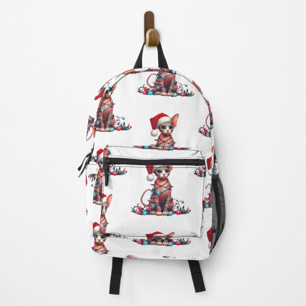 Item preview, Sphynx cat Christmas designed and sold by doodIllustrate.
