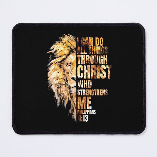 Item preview, Christian I Can Do All Things Through Christ Lion Faith designed and sold by JacquelineEnri.