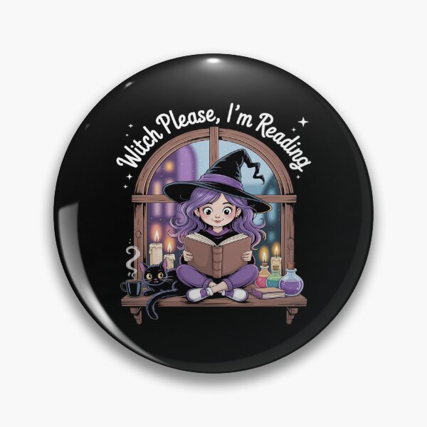 Item preview, Witch Please I'm Reading Black Cat Lover Cozy Reading designed and sold by TechnicalSara.