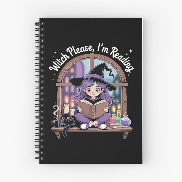 Item preview, Witch Please I'm Reading Black Cat Lover Cozy Reading designed and sold by TechnicalSara.