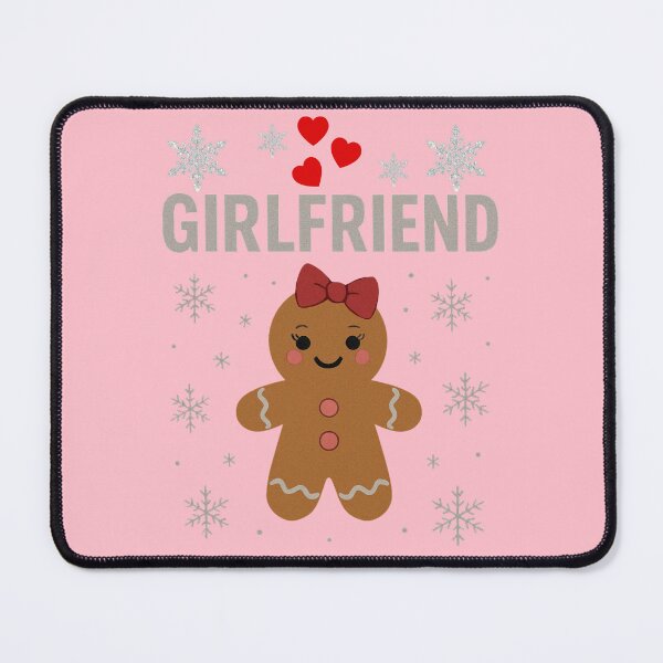 Item preview, Gingerbread Girlfriend Christmas design for cute festive women’s holiday outfits and matching couple clothing. designed and sold by StudioWhitworth.
