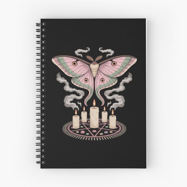 Item preview, Witchcore Ritual Circle Moth with Occult designed and sold by TechnicalSara.