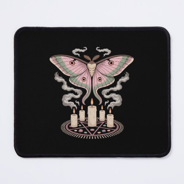 Item preview, Witchcore Ritual Circle Moth with Occult designed and sold by TechnicalSara.