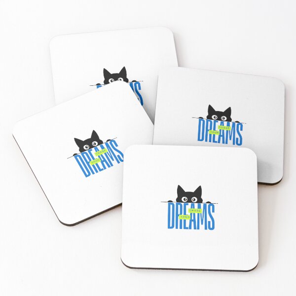 Item preview, Chase Your Dreams | Cute Innocent Cat | Aesthetic Motivational Art designed and sold by KarmaKulture.