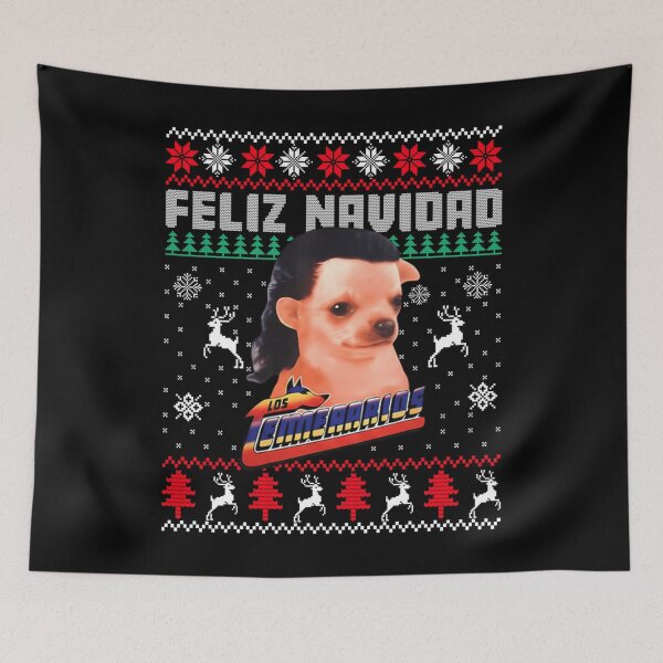 Item preview, Los Temerarios Perro Feliz Navidad Ugly Sweaters Christmas Sweat designed and sold by Guslyakovaagafy.