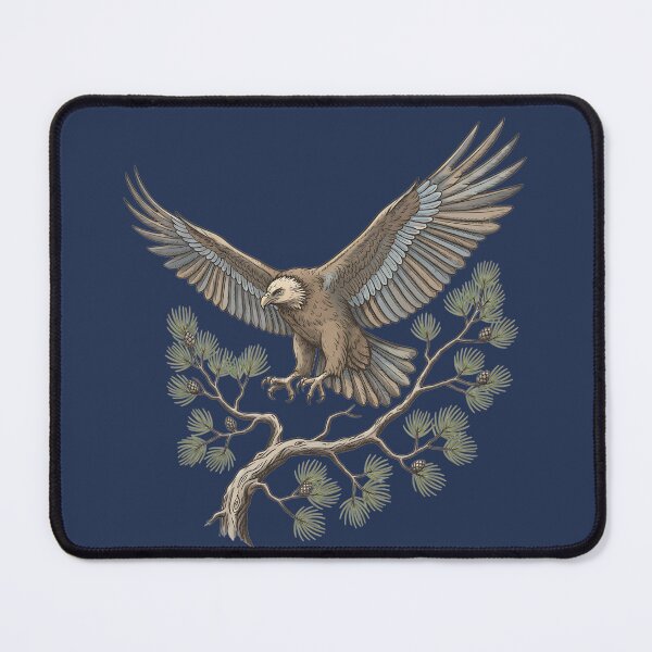 Item preview, Lammergeier Vulture Landing on Mountain Pine Tree designed and sold by BirdsnStuff.