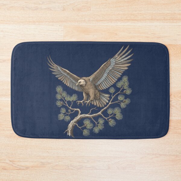 Item preview, Lammergeier Vulture Landing on Mountain Pine Tree designed and sold by BirdsnStuff.