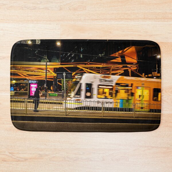 Item preview, Late Night Collins Street Tram arriving for a Pickup - Melbourne, Victoria, Australia designed and sold by Steven Jodoin.