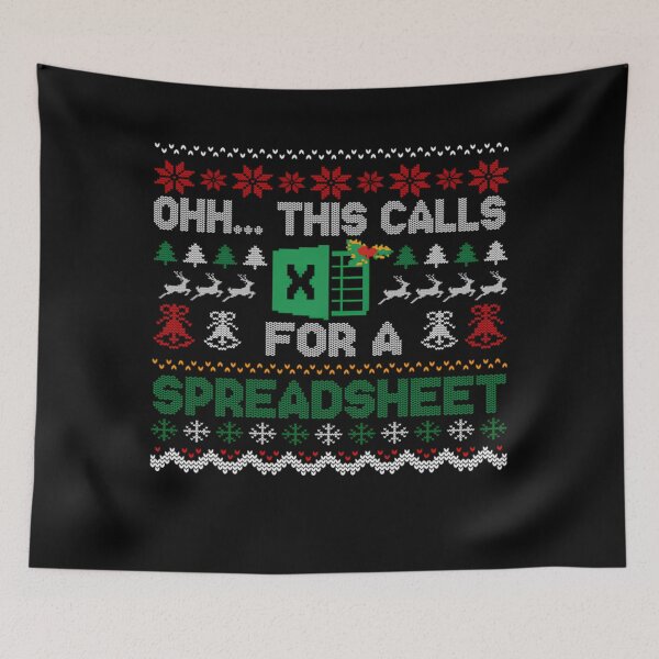 Item preview, For Classic This Christmas Holiday Oh Spreadsheet Funny Nerd Calls Fashion designed and sold by JasonCorvar.
