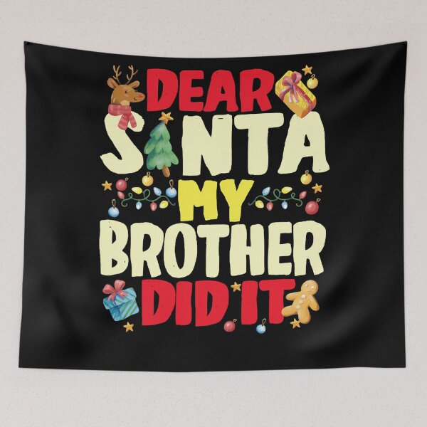 Item preview, My Christmas Did Holiday Dear Brother Vintage It Santa Funny Retro designed and sold by MediarMedic.