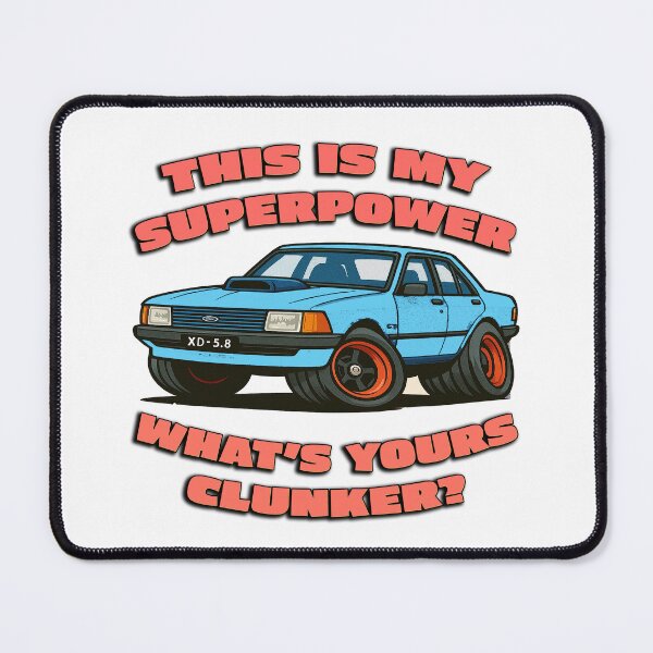 Item preview, Ford XD Cartoon Superpower Funny Aussie Car Art designed and sold by Michael van der Hoorn.