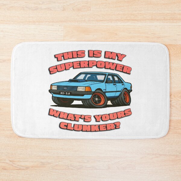 Item preview, Ford XD Cartoon Superpower Funny Aussie Car Art designed and sold by Michael van der Hoorn.