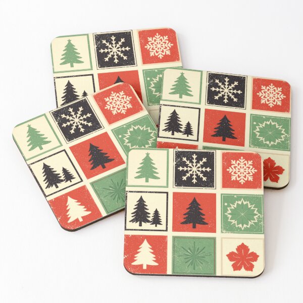 Item preview, 6 part xmas trees abstract colorful design designed and sold by SmashingDeals.