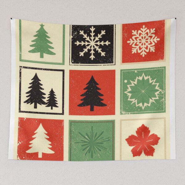 Item preview, 6 part xmas trees abstract colorful design designed and sold by SmashingDeals.