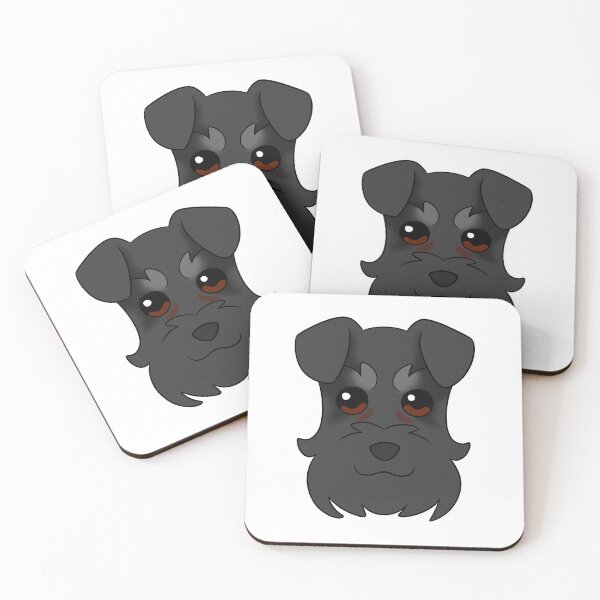 Item preview, Black Schnauzer Dark Grey Brows Tear Stains designed and sold by OliRoseArt.