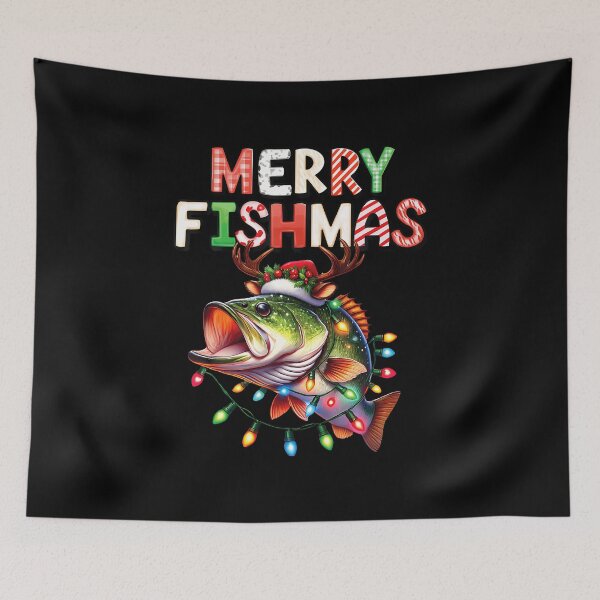 Item preview, Merry Fishmas Santa Fishing Lovers Funny Fisherman Christmas designed and sold by BeulahJoseph.
