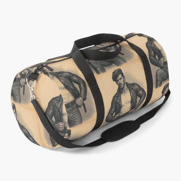 Artikelvorschau, Vintage Gay Leather Biker Charcoal Pointillism Tom of Finland Tribute Berlin German Pride Grafikdesign entworfen und verkauft von ItsAKinkThing.