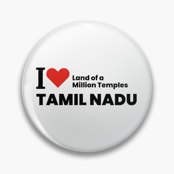 Item preview, I ❤️ Tamil Nadu – Land of a Million Temples | Cultural & Travel Sticker designed and sold by saan-creatives.