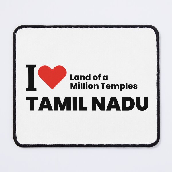 Item preview, I ❤️ Tamil Nadu – Land of a Million Temples | Cultural & Travel Sticker designed and sold by saan-creatives.