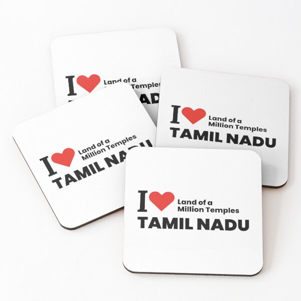 Item preview, I ❤️ Tamil Nadu – Land of a Million Temples | Cultural & Travel Sticker designed and sold by saan-creatives.