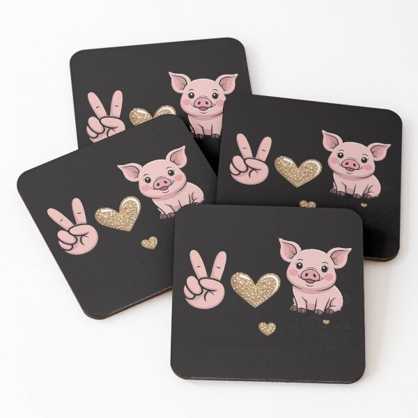 Item preview, Peace Love Cute Show Pig Lover designed and sold by BotboutiquePre.