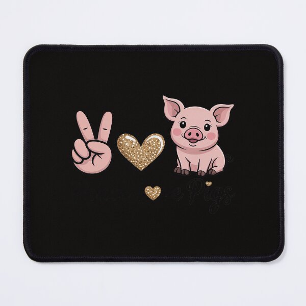 Item preview, Peace Love Cute Show Pig Lover designed and sold by BotboutiquePre.