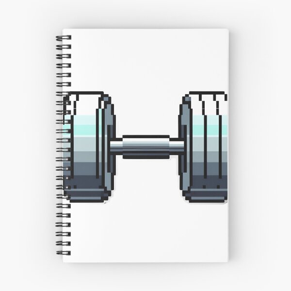Item preview, Pixel Dumbbell Fitness Icon designed and sold by BankMano.