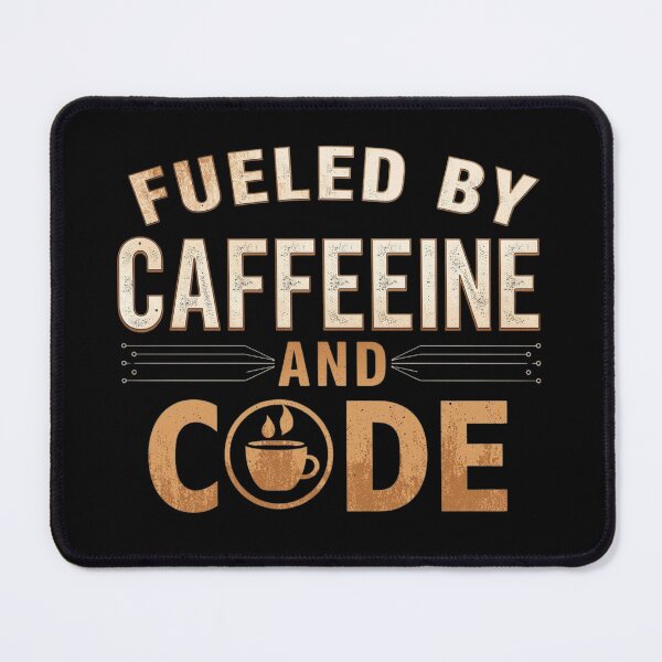 Item preview, Fueled by caffeine and code - coffee loverful design designed and sold by Happyhoo1.