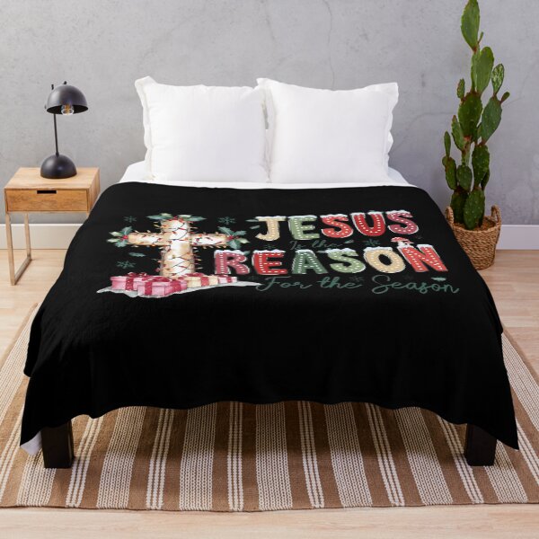 Item preview, Jesus Is The Reason For The Season Religious Christmas Cross designed and sold by KarlaLeanne.