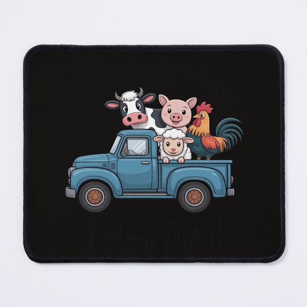 Item preview, Oink Baa Moo I Am Two Farm Animals Blue Truck Birthday Boy designed and sold by BotboutiquePre.