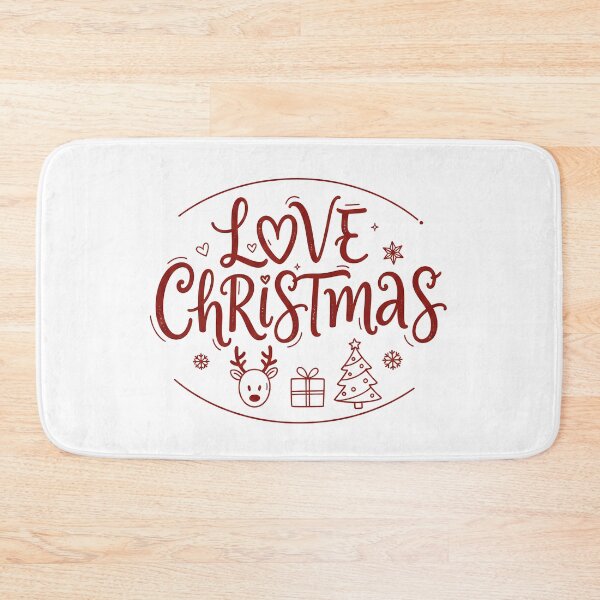 Item preview, Kawaii Love Christmas Hand-Drawn Typography designed and sold by Minimochi Art.