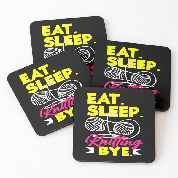 Item preview, Knitting Eat Sleep Knitting Bye Yarn Hobby Needle Knitter designed and sold by AntoinetteIsa.