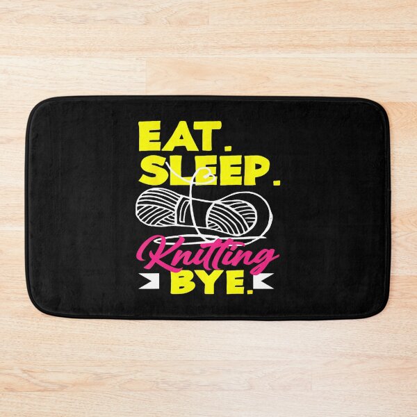 Item preview, Knitting Eat Sleep Knitting Bye Yarn Hobby Needle Knitter designed and sold by AntoinetteIsa.