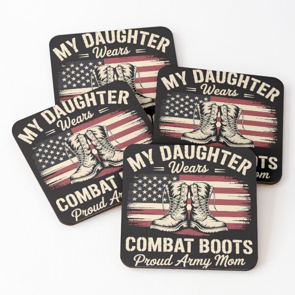 Item preview, My Daughter Wears Combat Boots Proud Army Mom Veteran Presen designed and sold by BotboutiquePre.