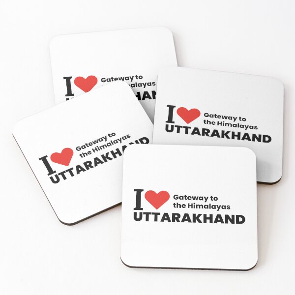 Item preview, I ❤️ Uttarakhand – Gateway to the Himalayas | Trekking & Nature Lover Sticker designed and sold by saan-creatives.
