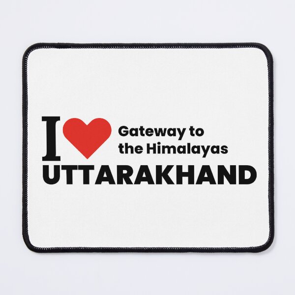 Item preview, I ❤️ Uttarakhand – Gateway to the Himalayas | Trekking & Nature Lover Sticker designed and sold by saan-creatives.