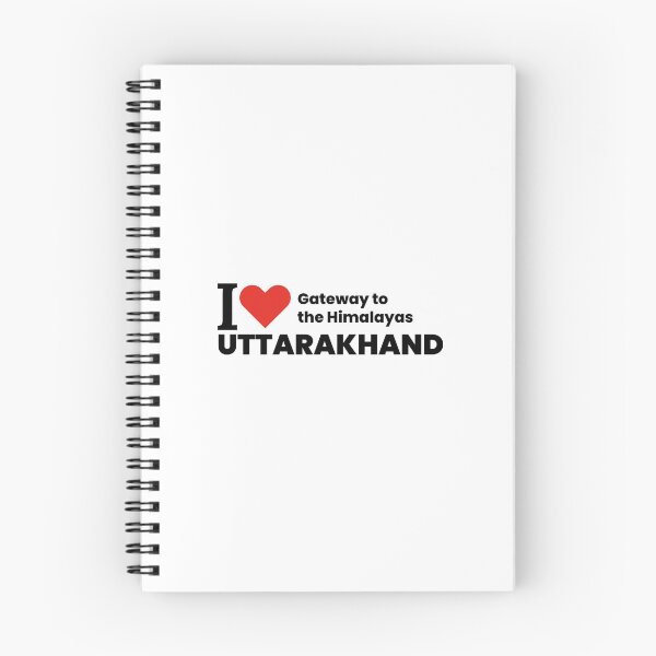 Item preview, I ❤️ Uttarakhand – Gateway to the Himalayas | Trekking & Nature Lover Sticker designed and sold by saan-creatives.