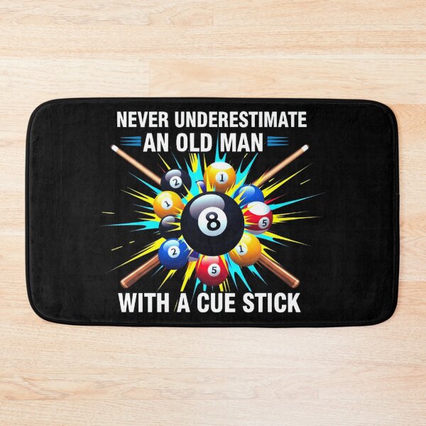Item preview, Never Underestimate An Old Man With A Cue Stick – Vintage Billiards T-Shirt designed and sold by Teetreasure2.
