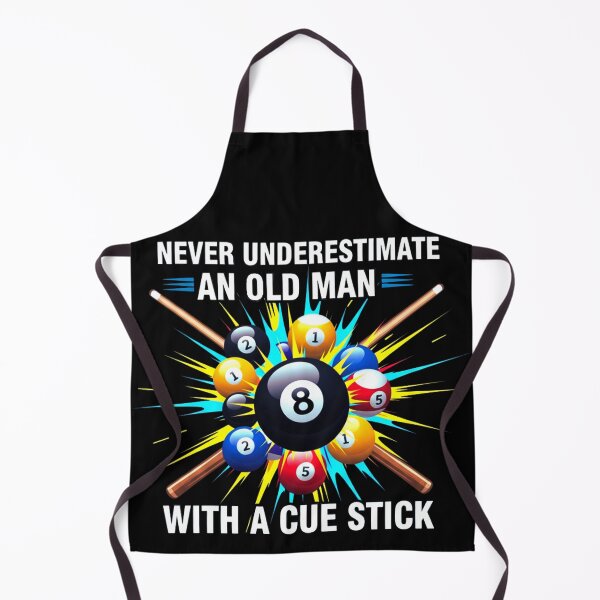 Item preview, Never Underestimate An Old Man With A Cue Stick – Vintage Billiards T-Shirt designed and sold by Teetreasure2.