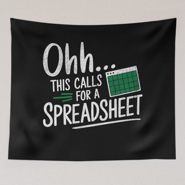 Item preview, This Fashion Nerd Classic Spreadsheet Funny Christmas For Oh Calls Holiday designed and sold by JasonCorvar.