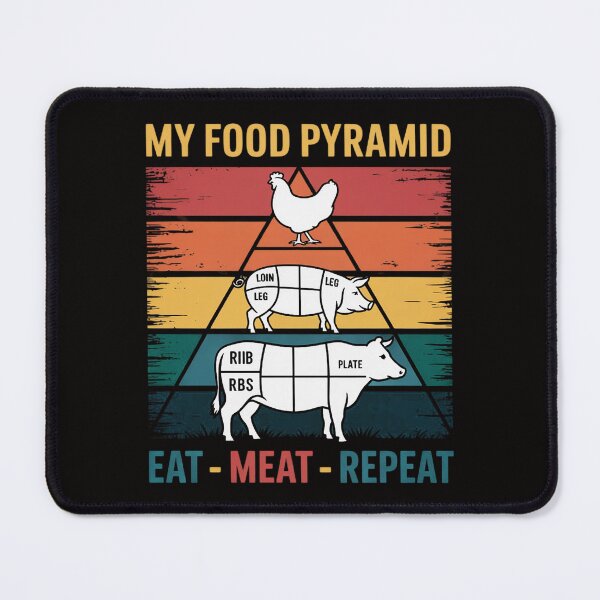 Item preview, Meat Lovers MY FOOD PYRAMID EAT MEAT REPEAT designed and sold by BotboutiquePre.