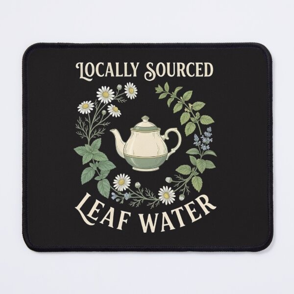Item preview, Funny Tea Shirt Local Leaf Water Cottagecore Herbalist Gift designed and sold by bendypraetor0f.