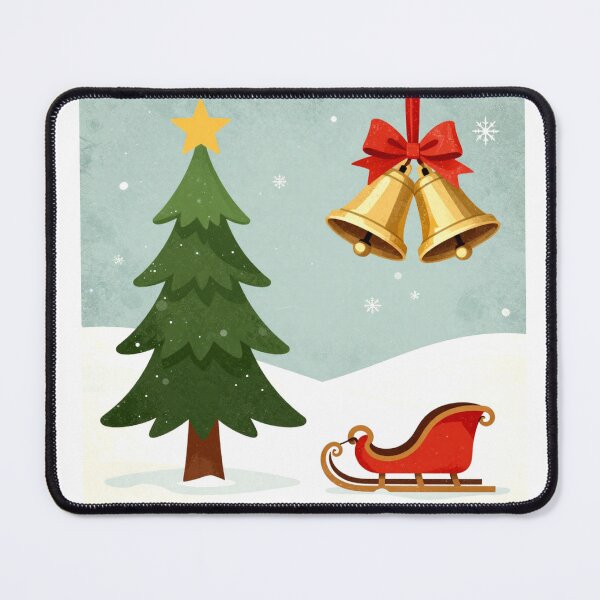 Item preview, xmas snowy tree design colorful christmas scene designed and sold by SmashingDeals.