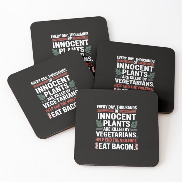 Item preview, Innocent Plants Anti Vegetarian Bacon Meat Lover Adult Humor designed and sold by silladive.